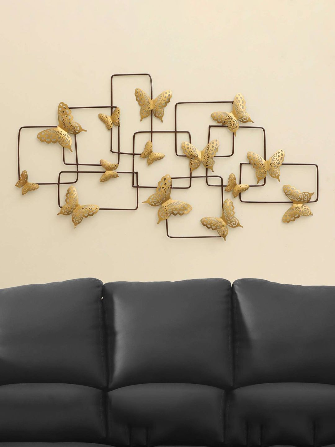 vedas Mystical India Brown & Gold-Toned W-Linus Butterfly Wall Decor-picture-30