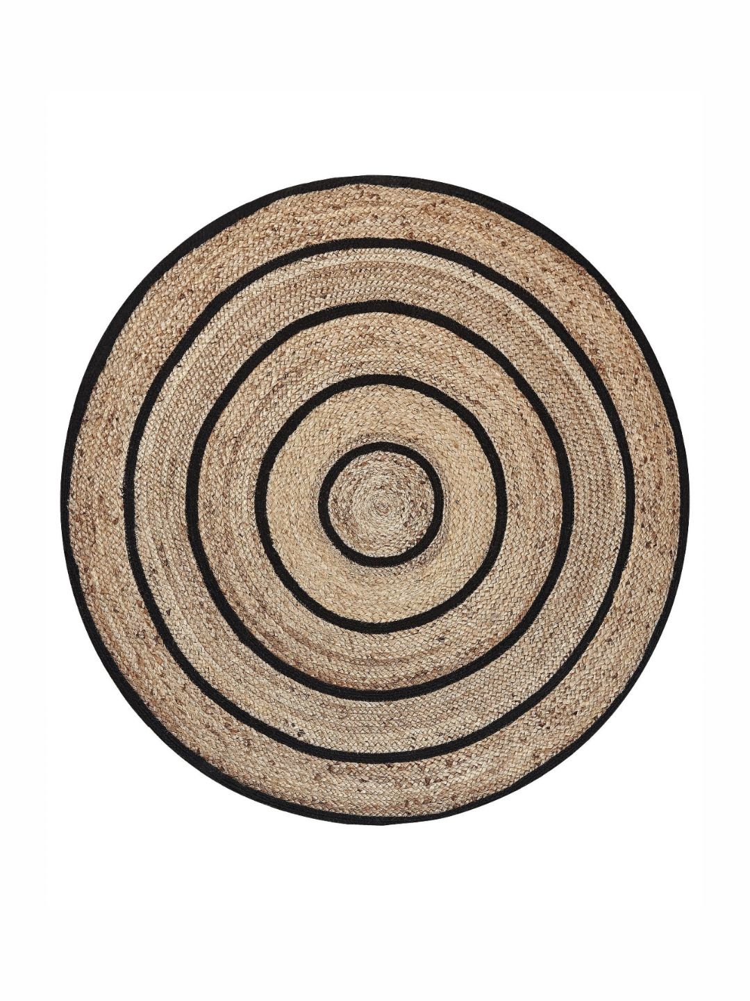 Art Avenue Fujairah Beige & Black Textured Round Floor Jute Carpet-picture-14