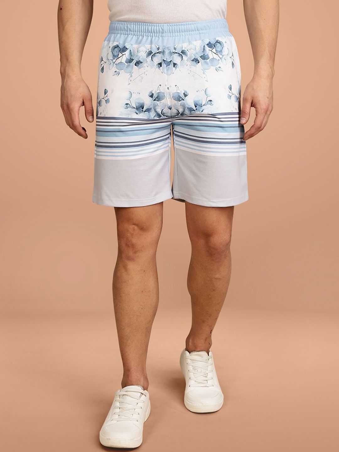 BULLMER Men Printed Mid-Rise Shorts-picture-24