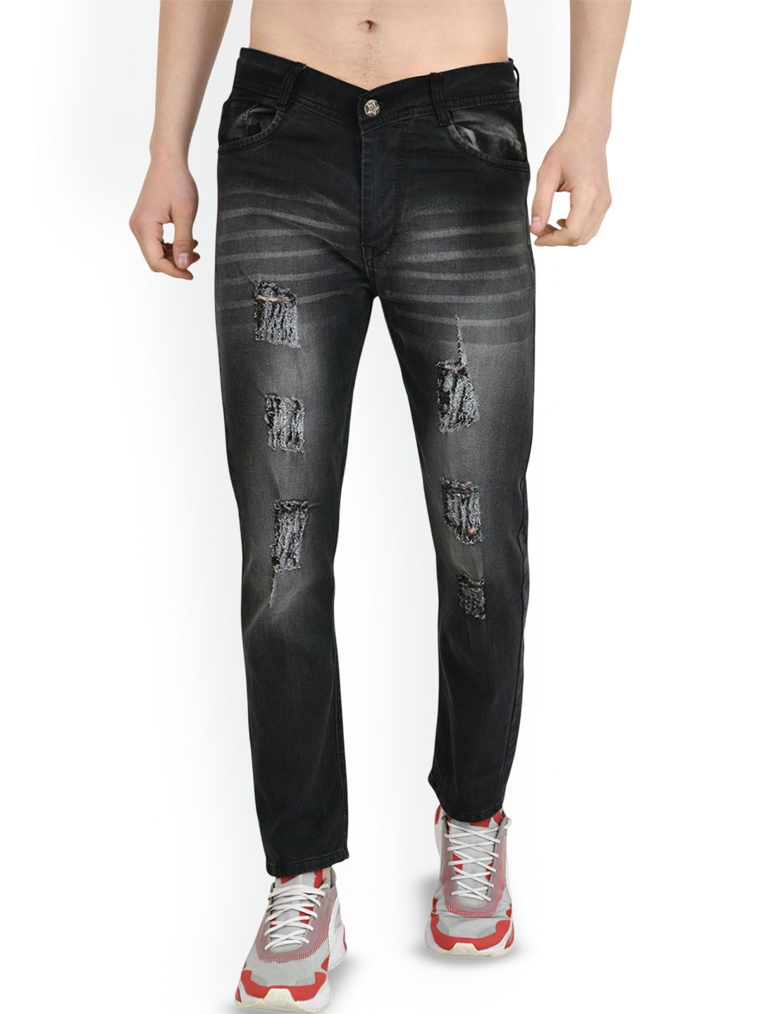 LINARIA Men Cotton Classic Slim Fit Mid-Rise Jeans-picture-12