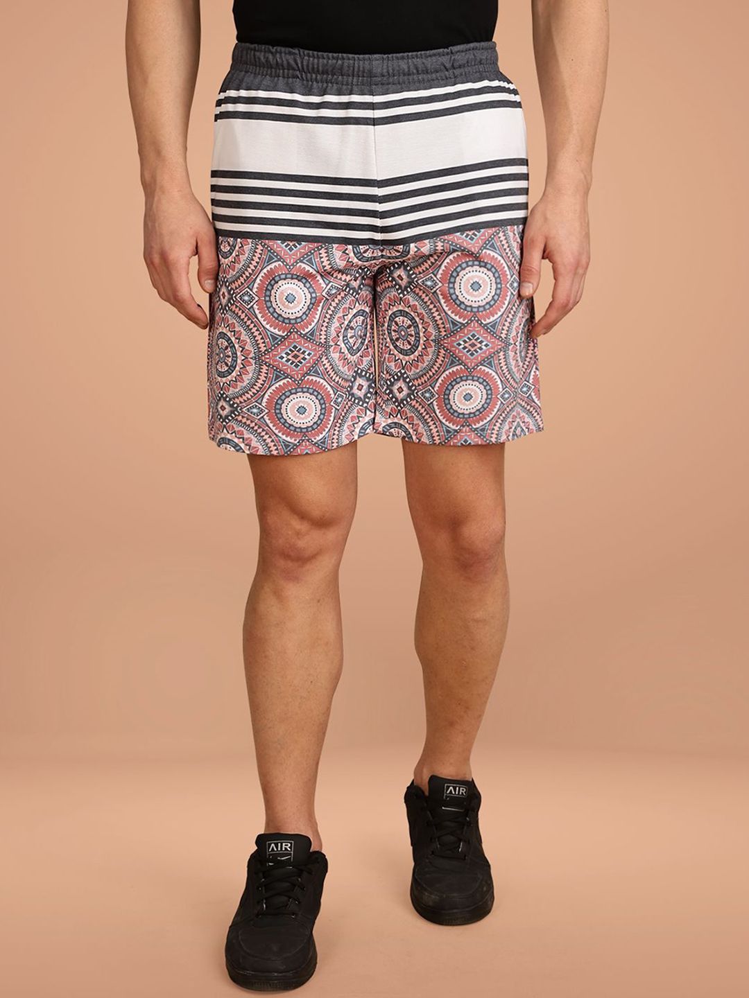 BULLMER Men Printed Mid-Rise Regular Shorts-picture-5