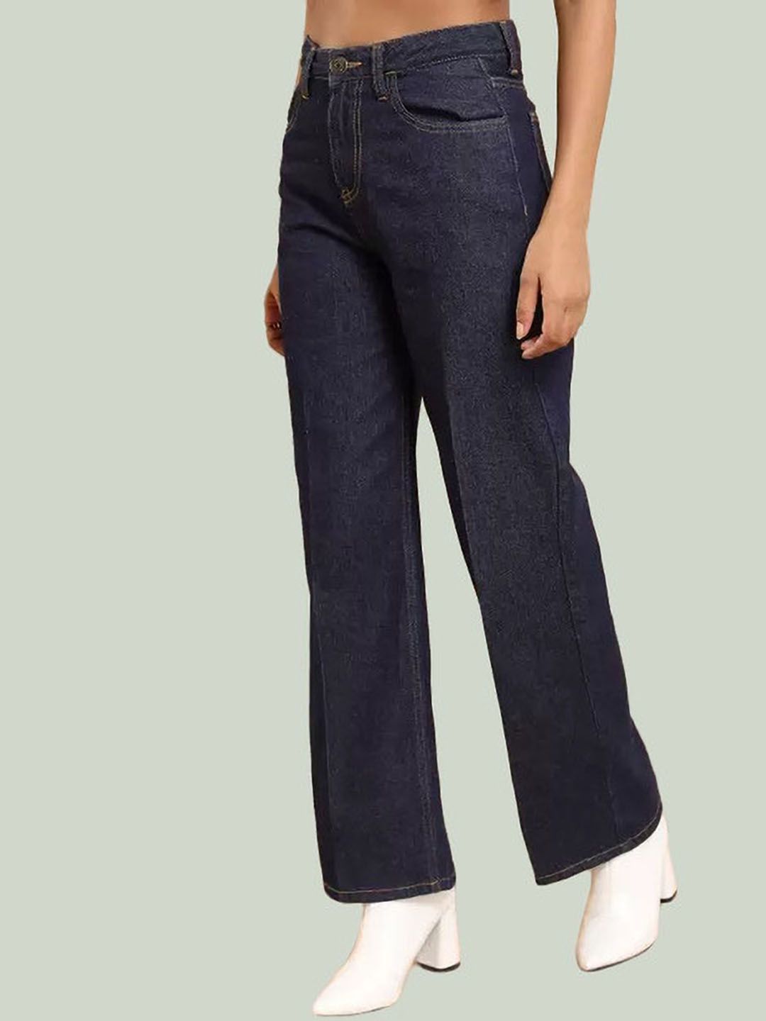 LINARIA Women Classic Relaxed Fit Low Distress Jeans-picture-56