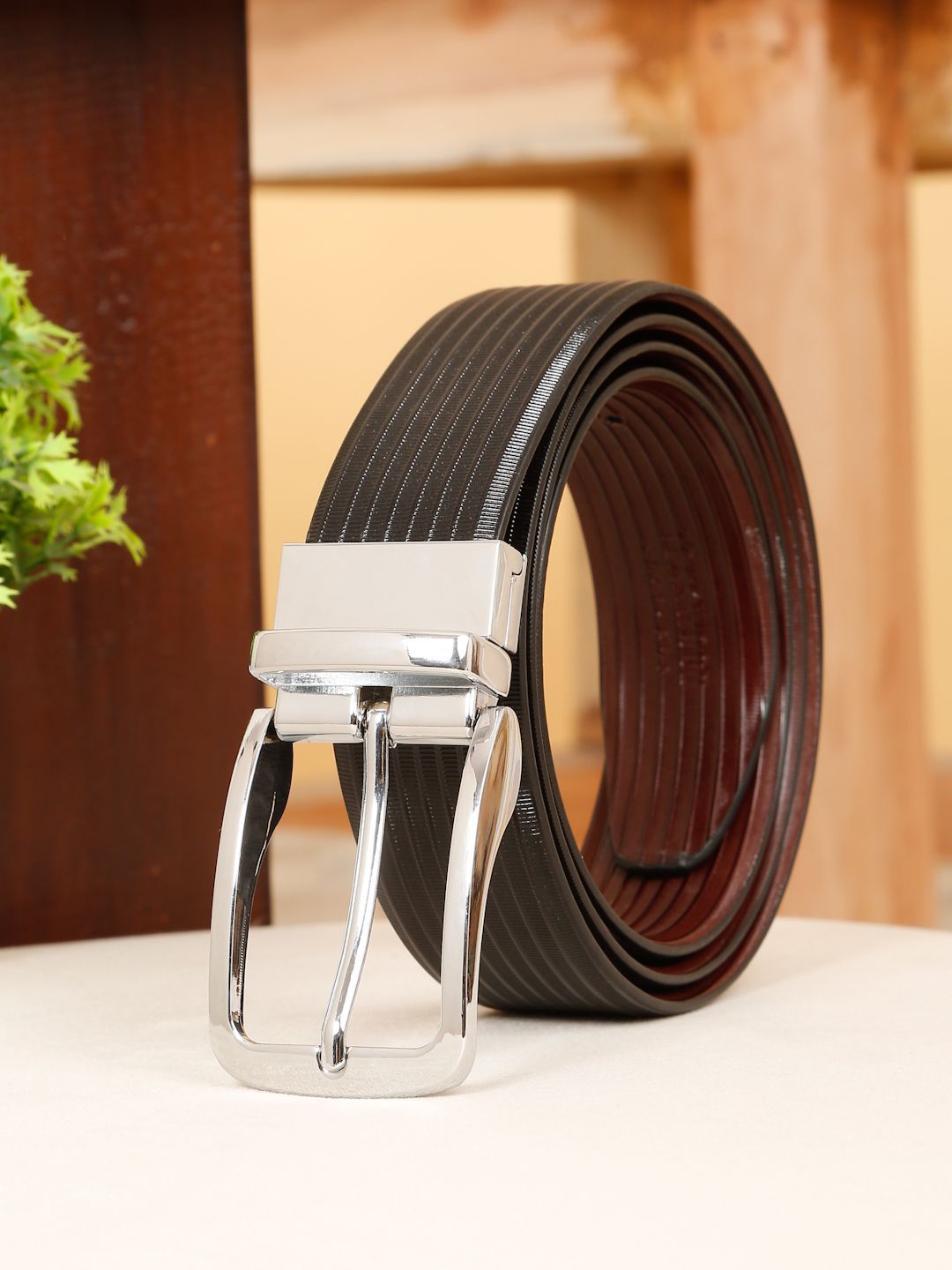 teakwood leathers Teakwood Men Leathers Textured Tang Formal Belt-picture-23
