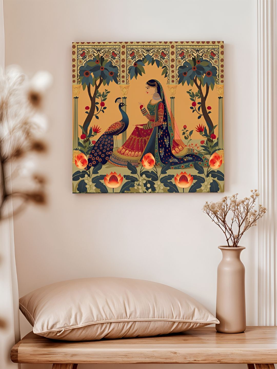 Art Street Yellow & Green Floral & Botanical Printed Canvas Wall Art-picture-24