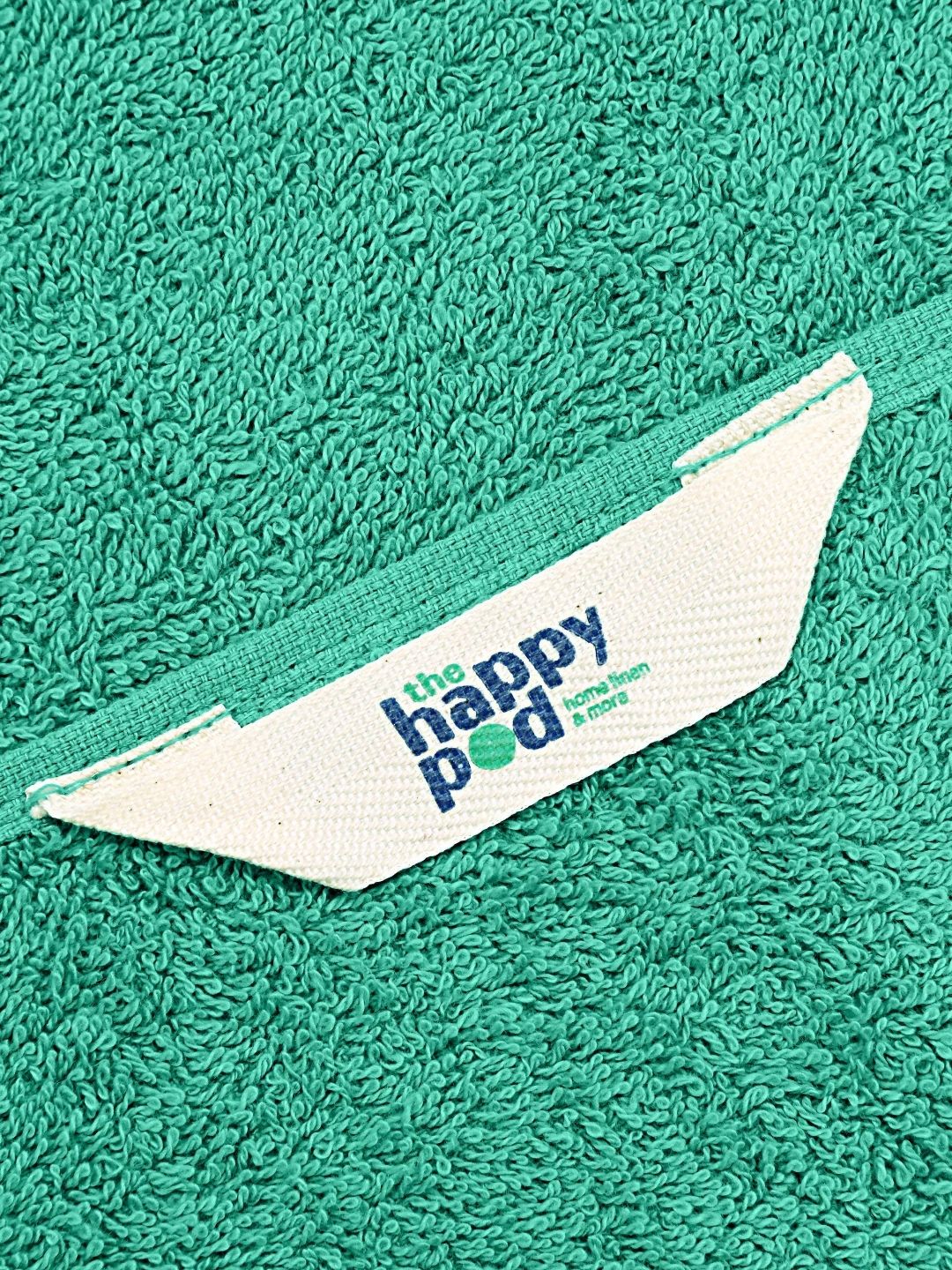 The Happy Pod 6 Piece Sea Green 500 GSM High Absorbent Cotton Towel Set-picture-17