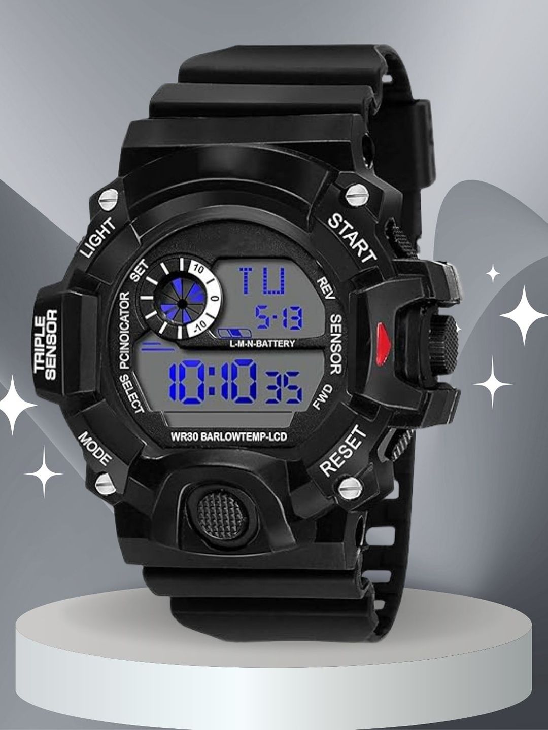 SWADESI STUFF Kids Dial & Bracelet Style Straps Digital Automatic Watch SDS 730 BLACK 9-picture-47