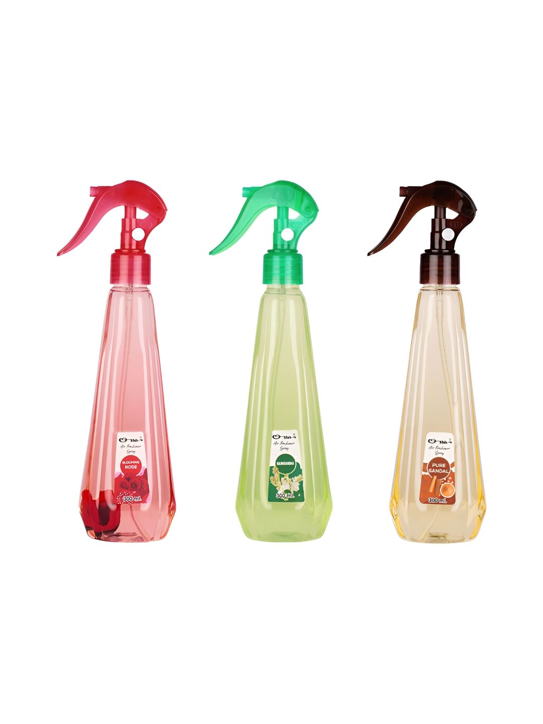 Ossa Set Of 3 Blooming Rose Rajnigandha & Pure Sandal Air Fresheners-picture-40