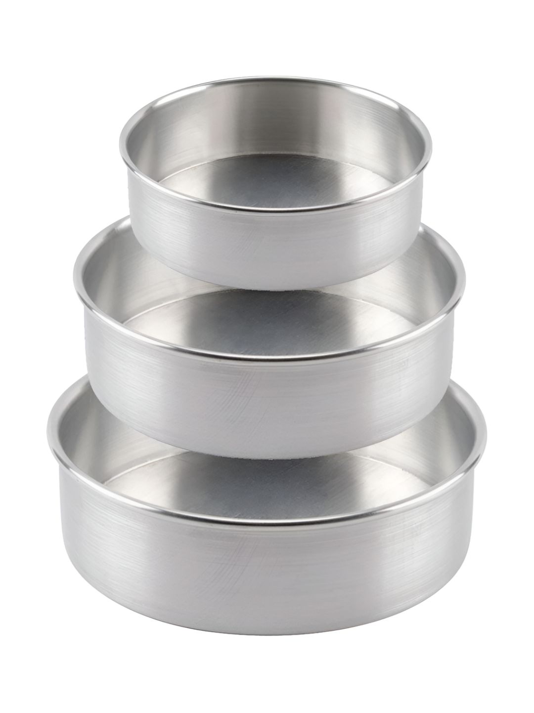 KIING 3 Pieces Grey Round Aluminium Cake Baking Moulds-picture-21