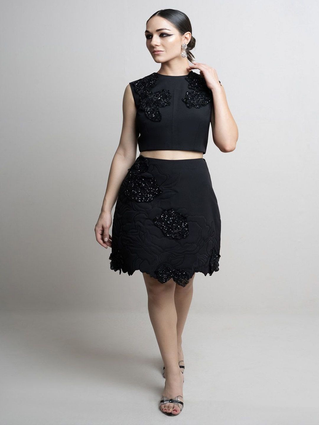 Parneet Gujral Crepe Longline Top-picture-30