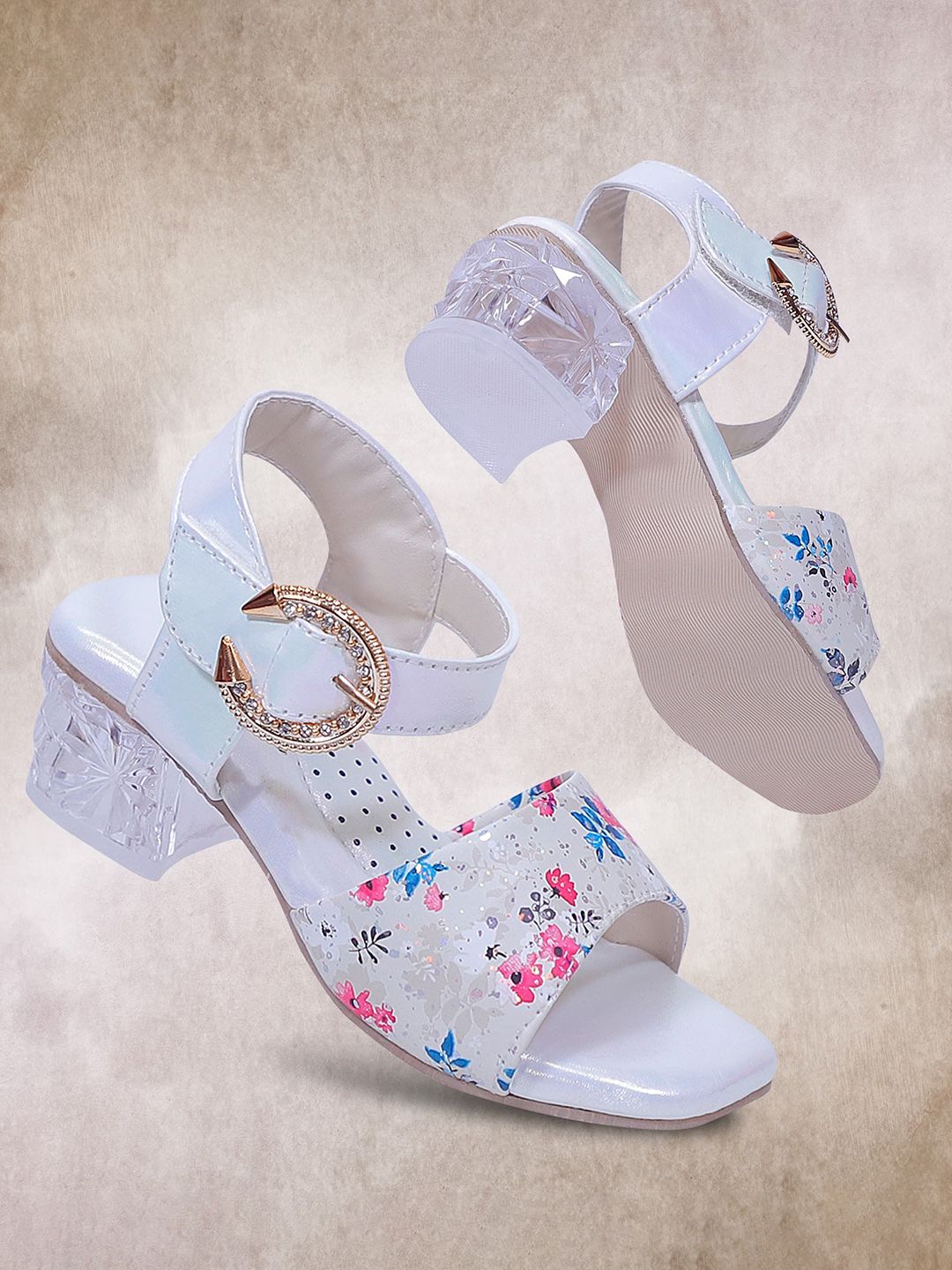 GNX Girls Printed Block Heels