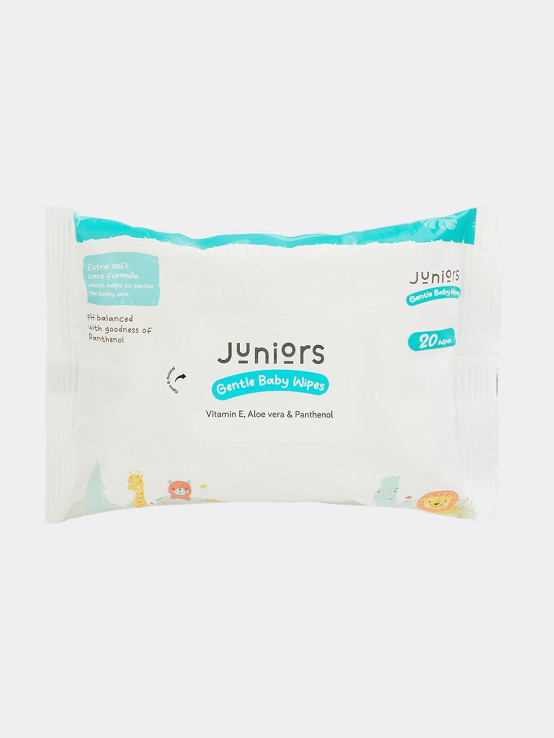 Juniors by Babyshop Baby Gentle Wipes With Aloe Vera & Vitamin E For Nourishment - 20 Pcs-picture-44