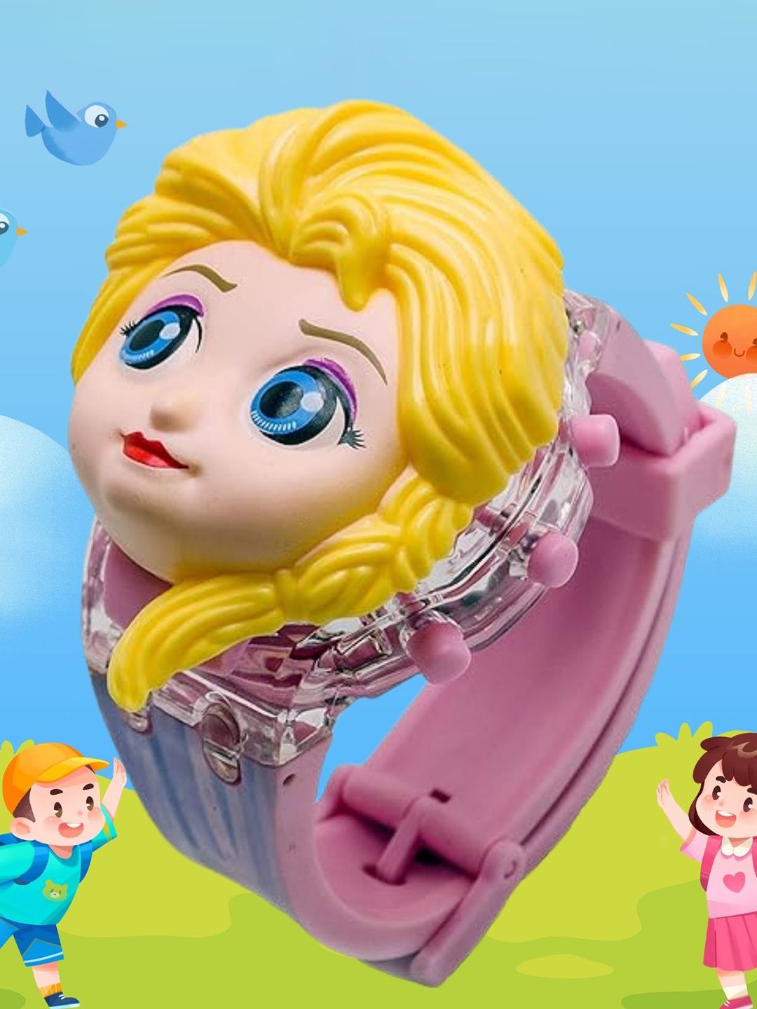 SWADESI STUFF Kids Dial & Straps Digital Automatic Watch 3D PRINCESS 99