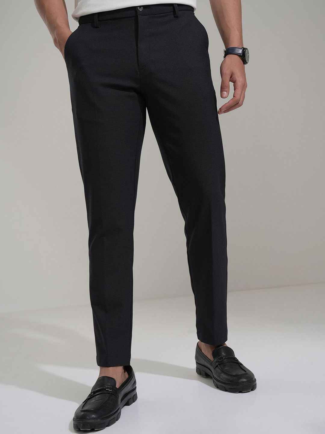 HIGHLANDER Men Comfort Slim Fit Mid-Rise Trouser-picture-22