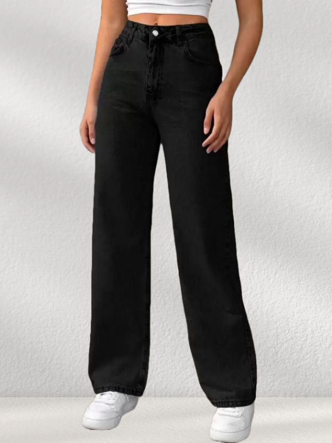 Linaria Women Classic Regular Fit Mid Rise Clean look Jeans-picture-23