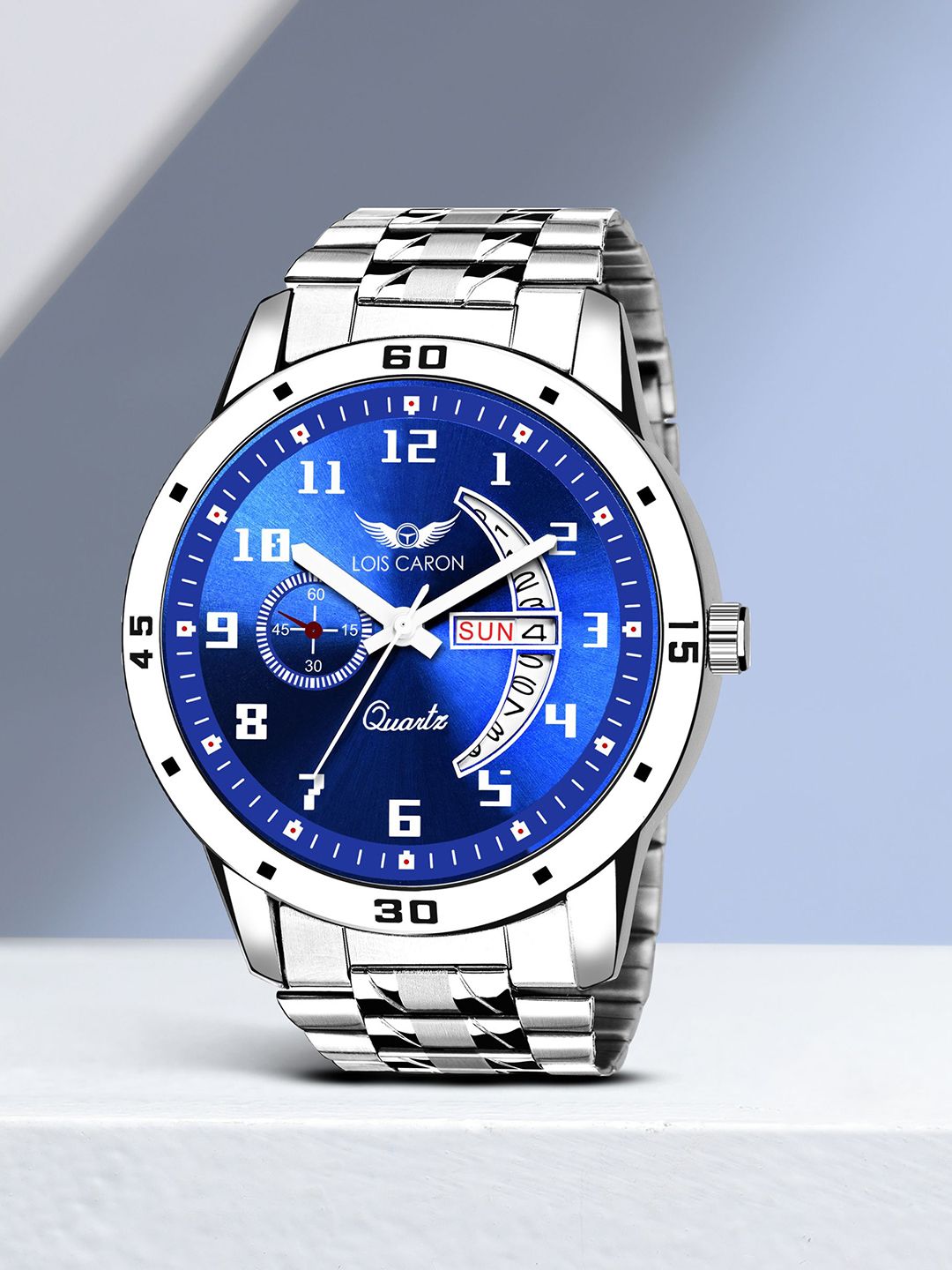Lois Caron Unisex Printed Dial & Reset Time Analogue Watch LCS_8188
