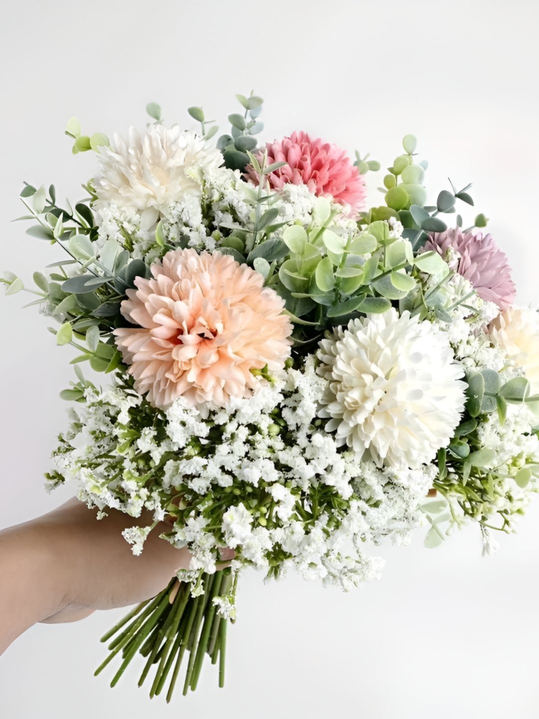 XERGY Pink 10 Pieces Chrysanthemum Artificial Flower-picture-39
