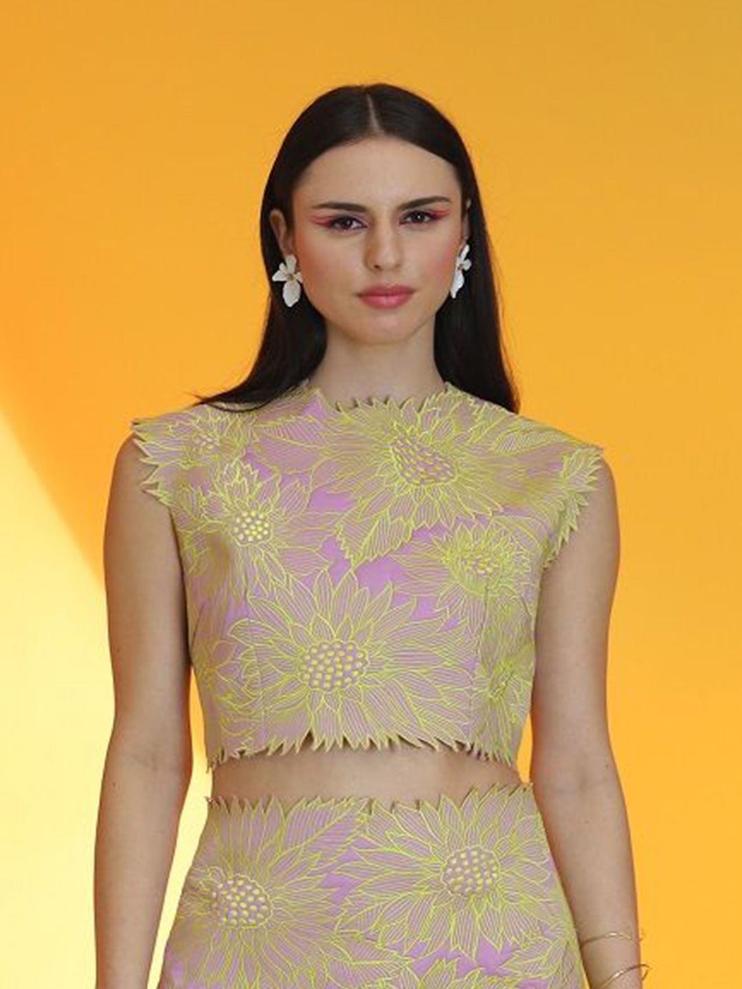 Parneet Gujral Floral Printed Crepe Top-picture-47