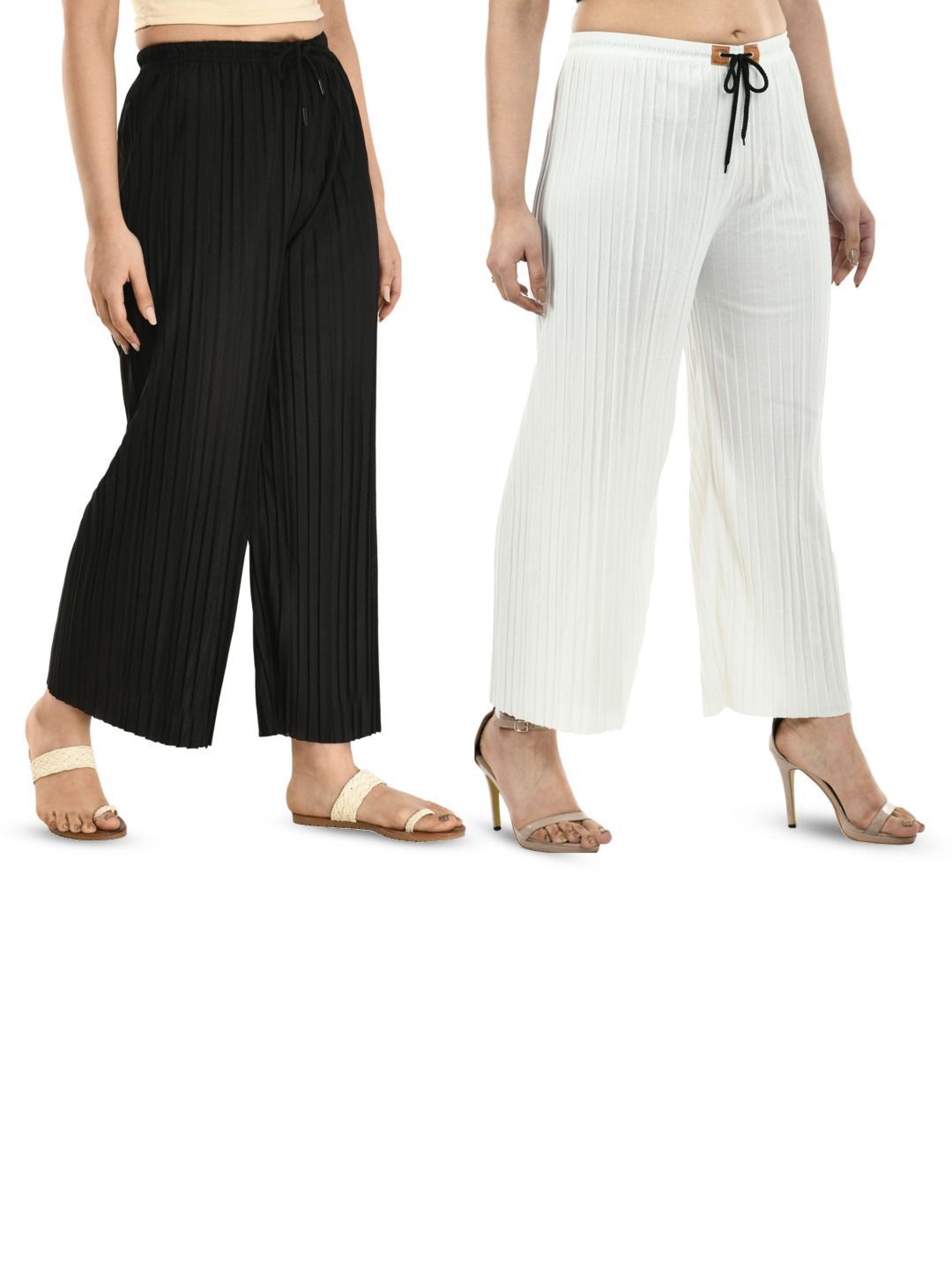 Brainbees Women Pack of 2 Palazzos-picture-30