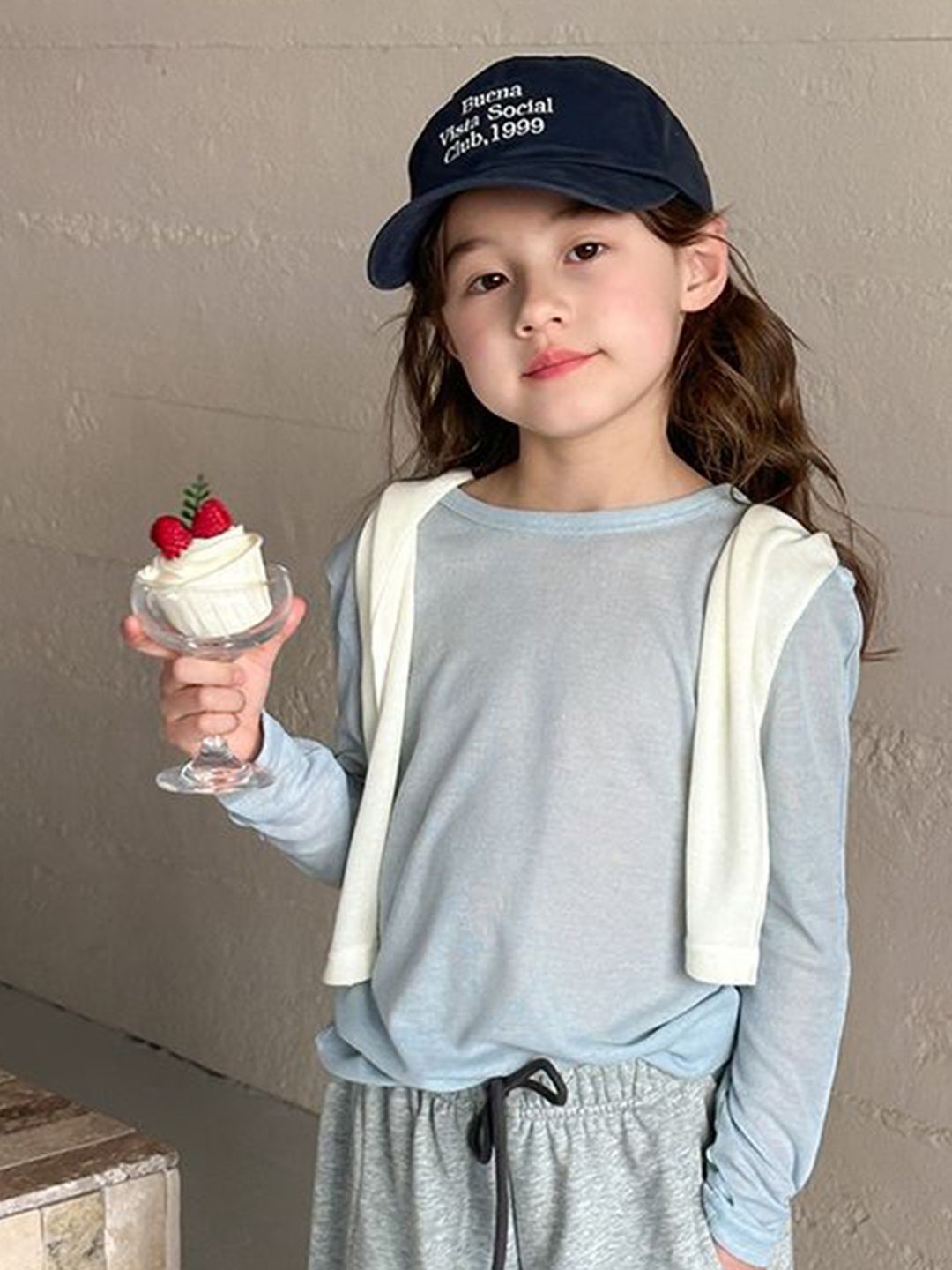 LULU & SKY Girls Dyed Henley Neck Pockets T-shirt-picture-48