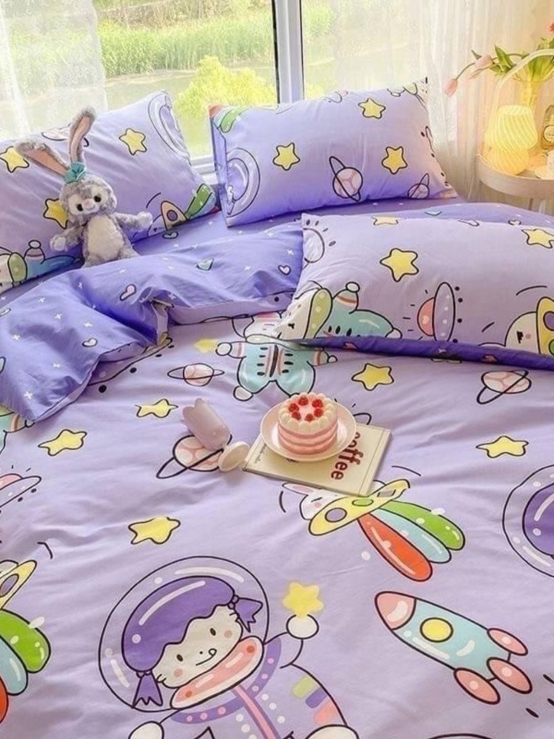 Famyo Comforter with Fitted Bedsheet & 2 Pillow Covers-image-41