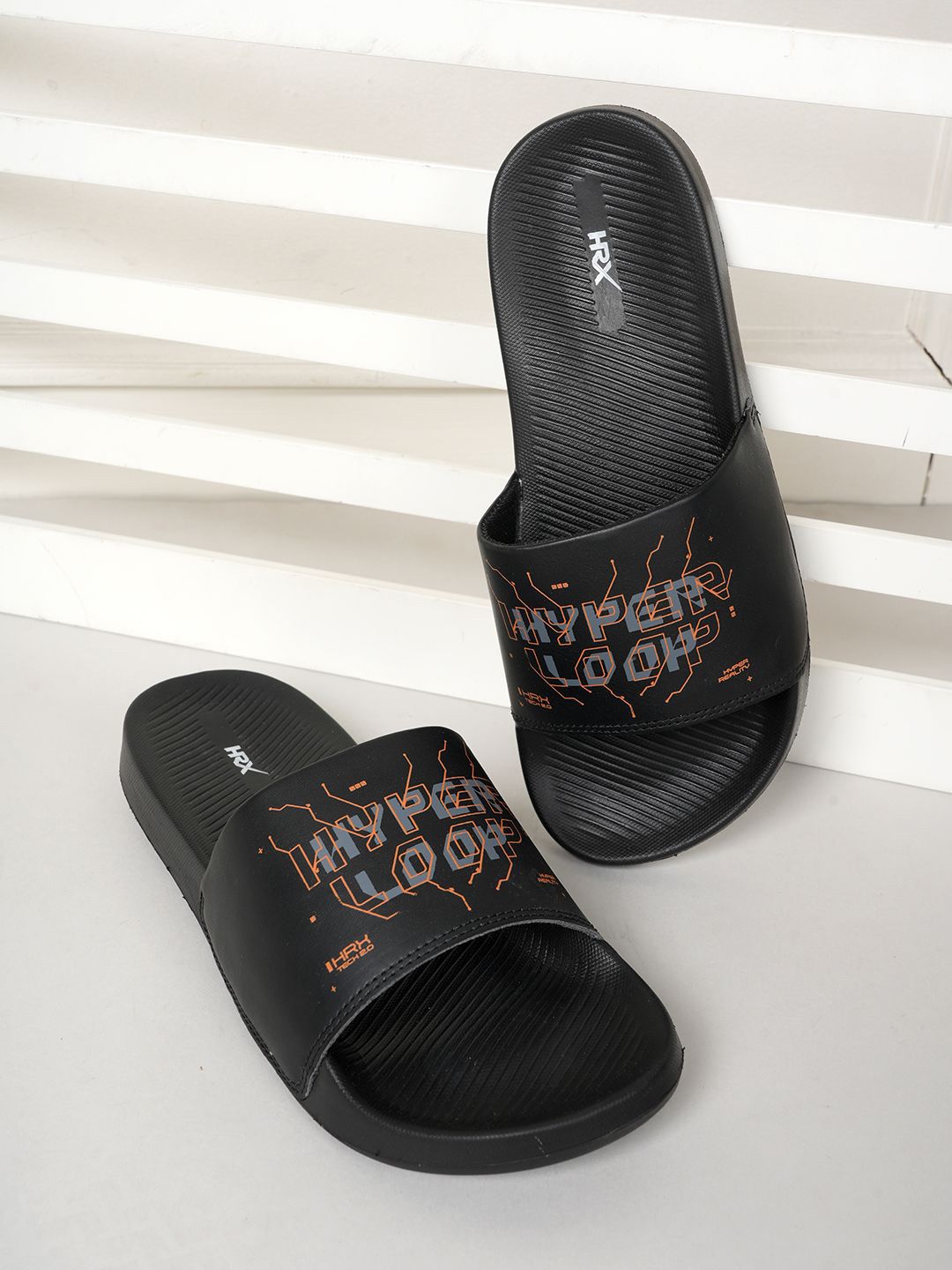 HRX by Hrithik Roshan Unisex Printed Sliders-picture-36