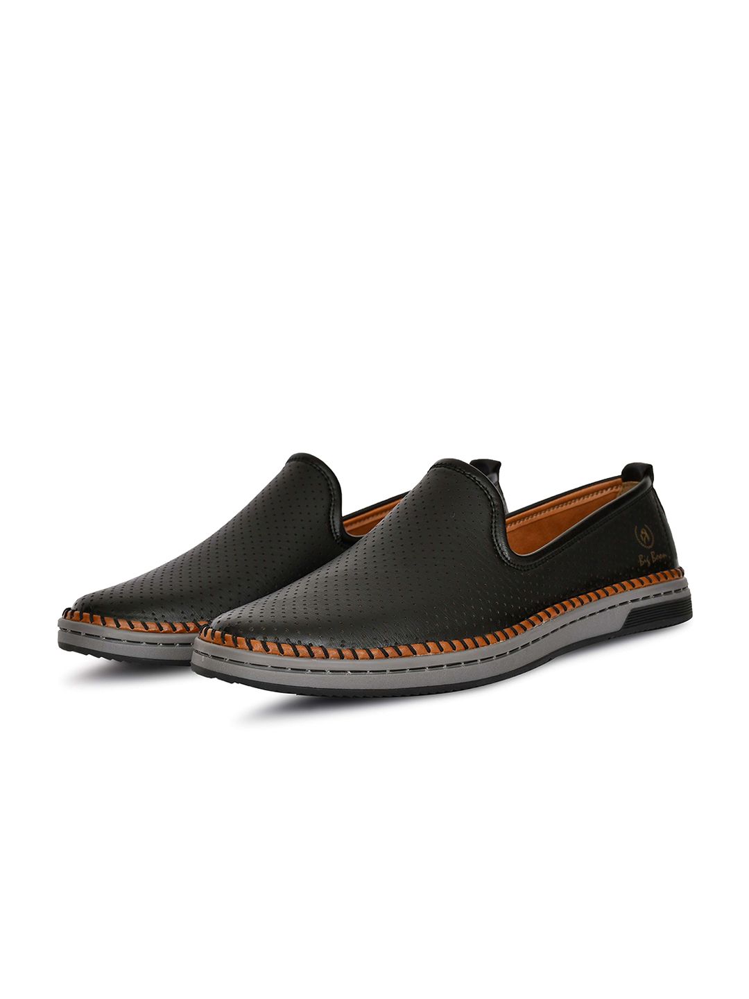 Big Boon Men Textured Loafers-picture-49