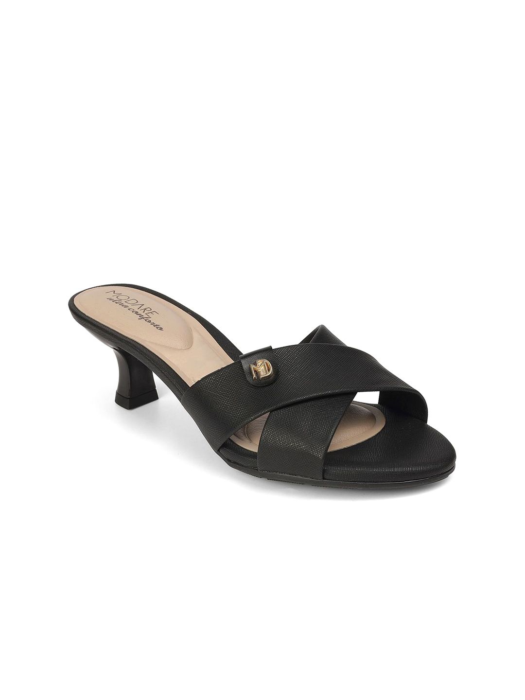 MODARE PU Kitten Mules with Buckles-picture-16