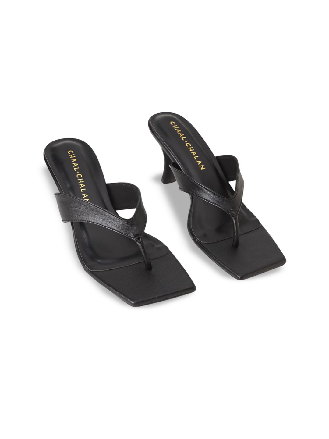 CHAAL CHALAN Embellished PU Stiletto Sandals-picture-33