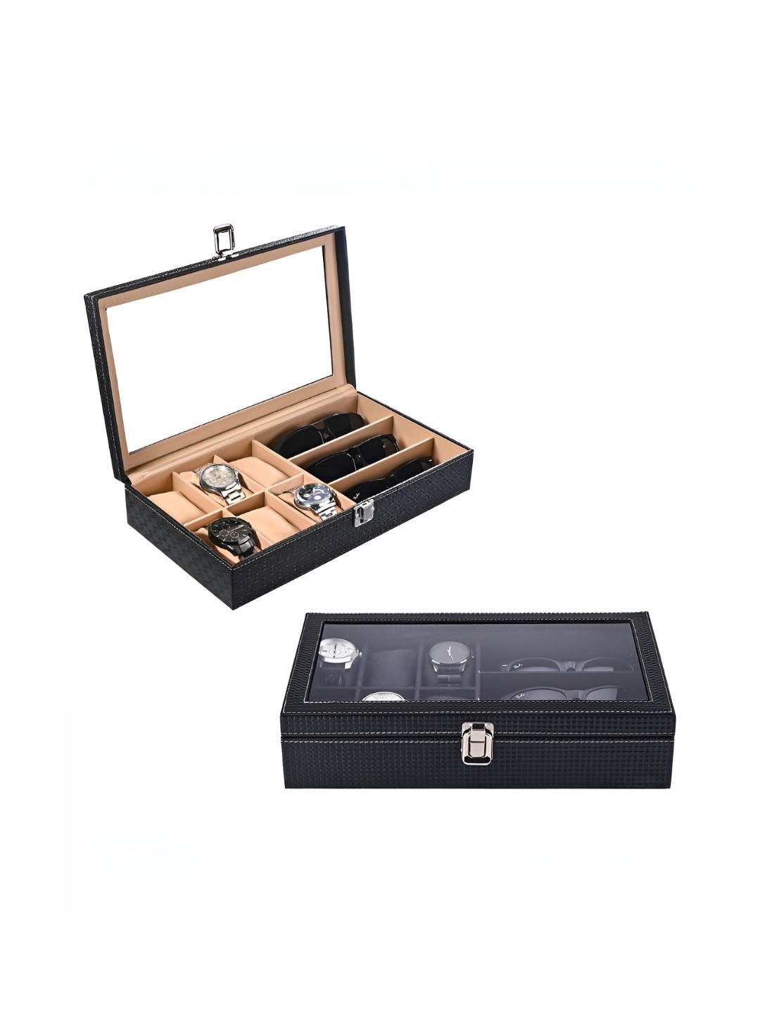 Aura Gold-Toned Set of 2 Regular Jewellery Organiser Organisers-image-14