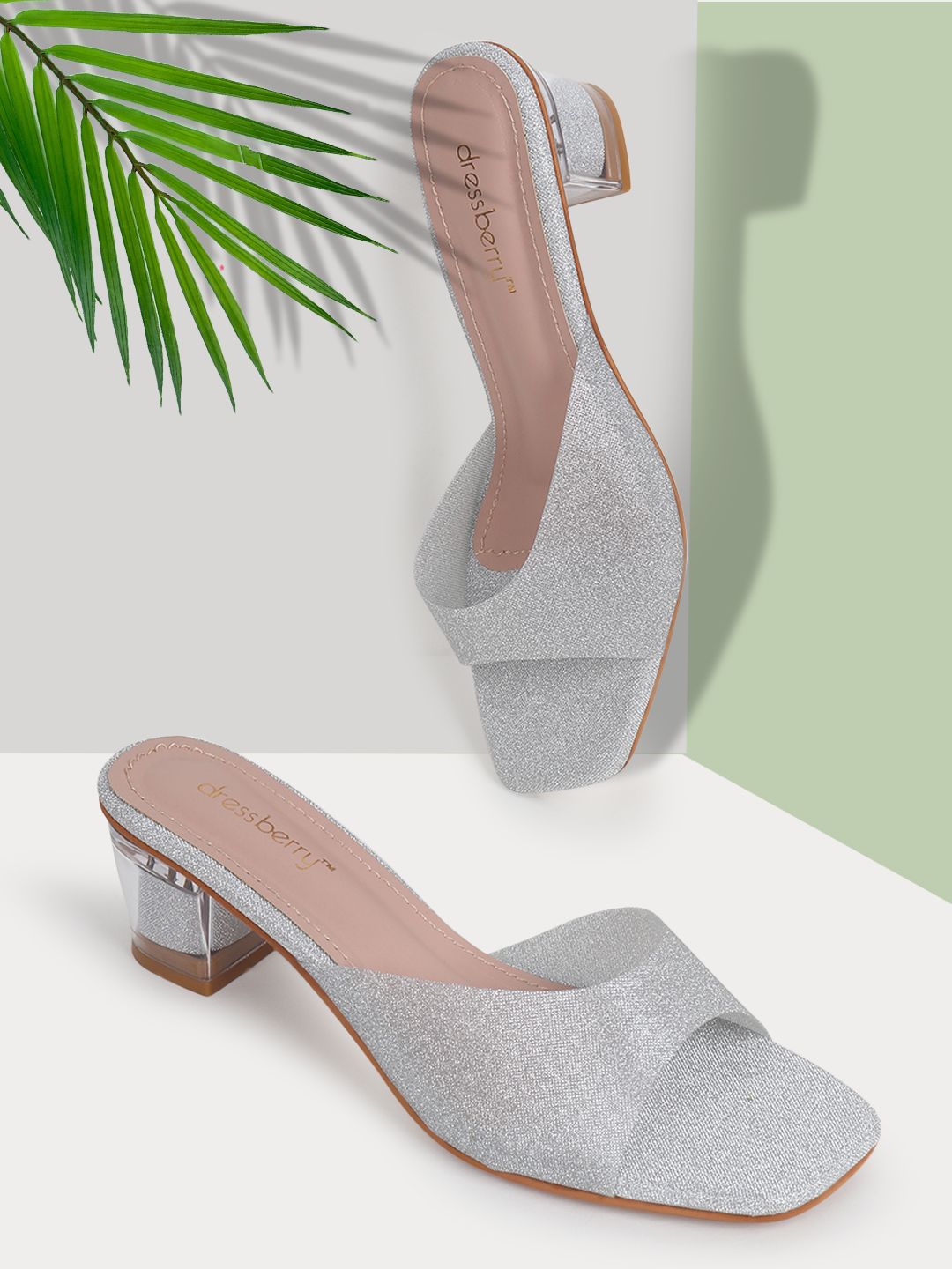 DressBerry Printed Party Block Pumps-picture-32