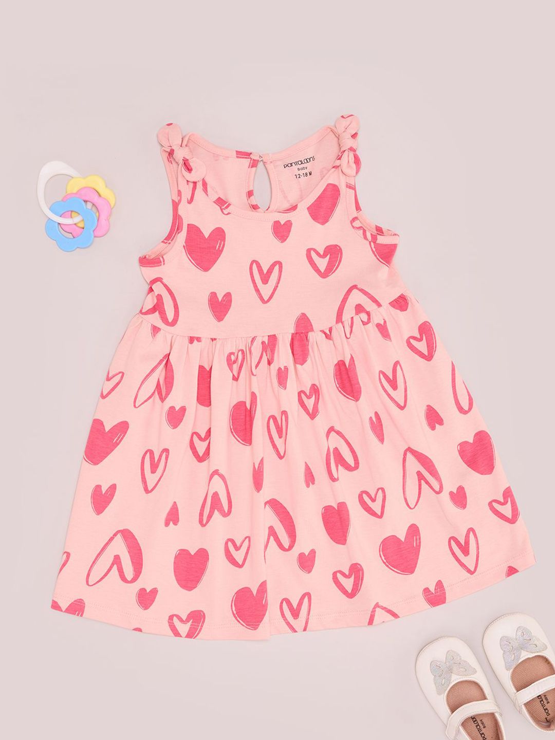 Pantaloons Baby Girls Conversational Printed A-Line Dress-picture-41