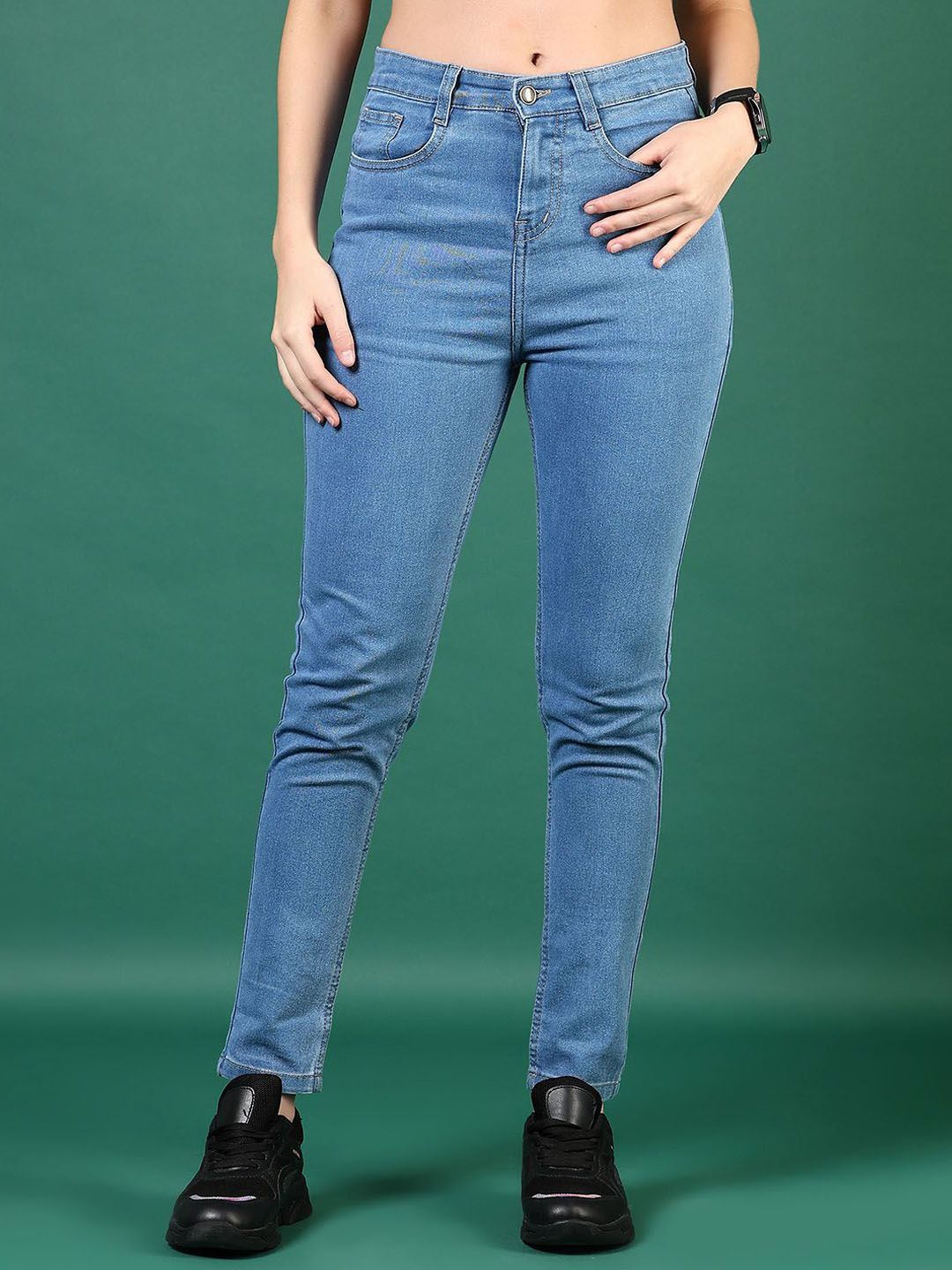 V-Mart Women Regular Fit Mid-Rise Light Fade Jeans-picture-28