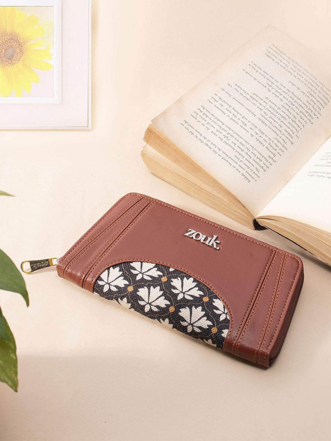 ZOUK Women Floral Printed Leather Zip Around Wallet-picture-18