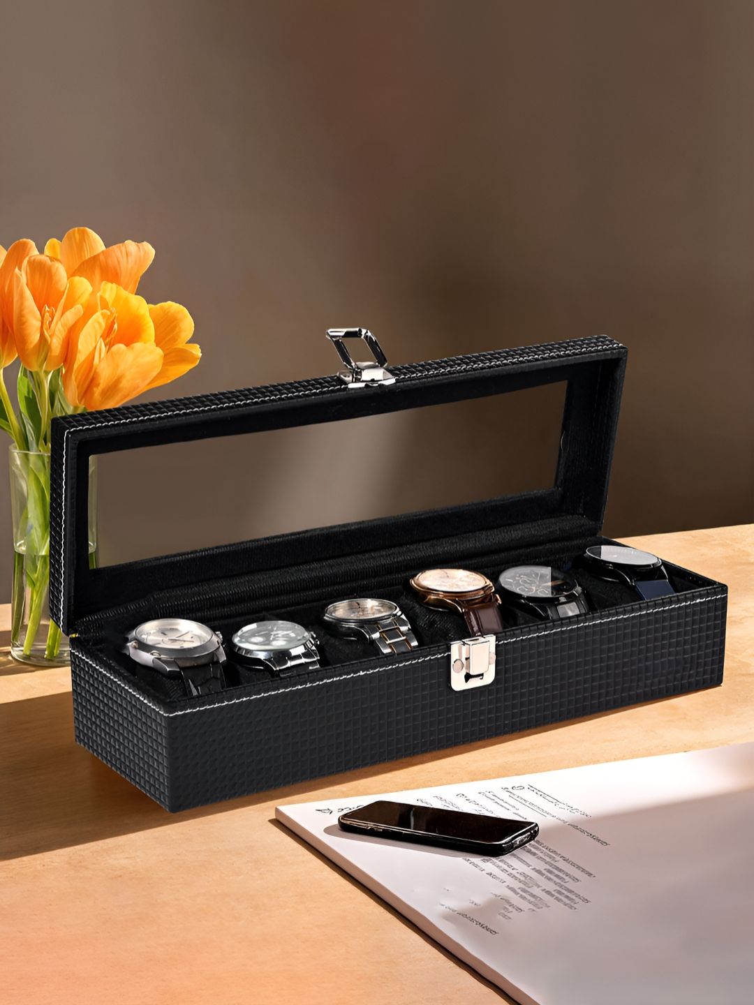 Aura Black Set of 1 Regular Multi-Utility Organisers-image-46