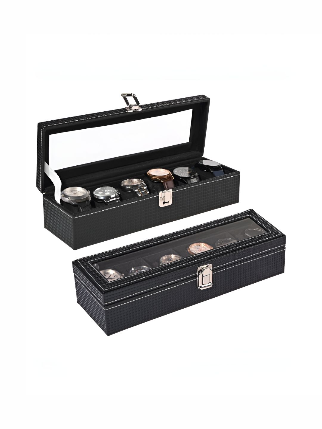 Aura Black Set of 2 Regular Jewellery Organiser Organisers-image-18