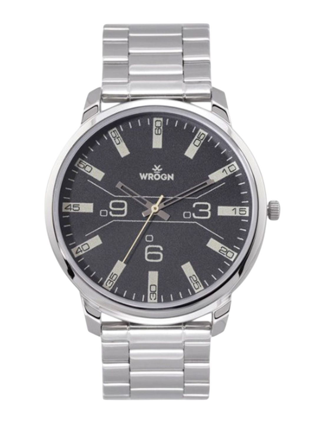 WROGN Men Embellished Dial & Bracelet Style Straps Analogue Watch WRNWJ25 Set-30-image-42
