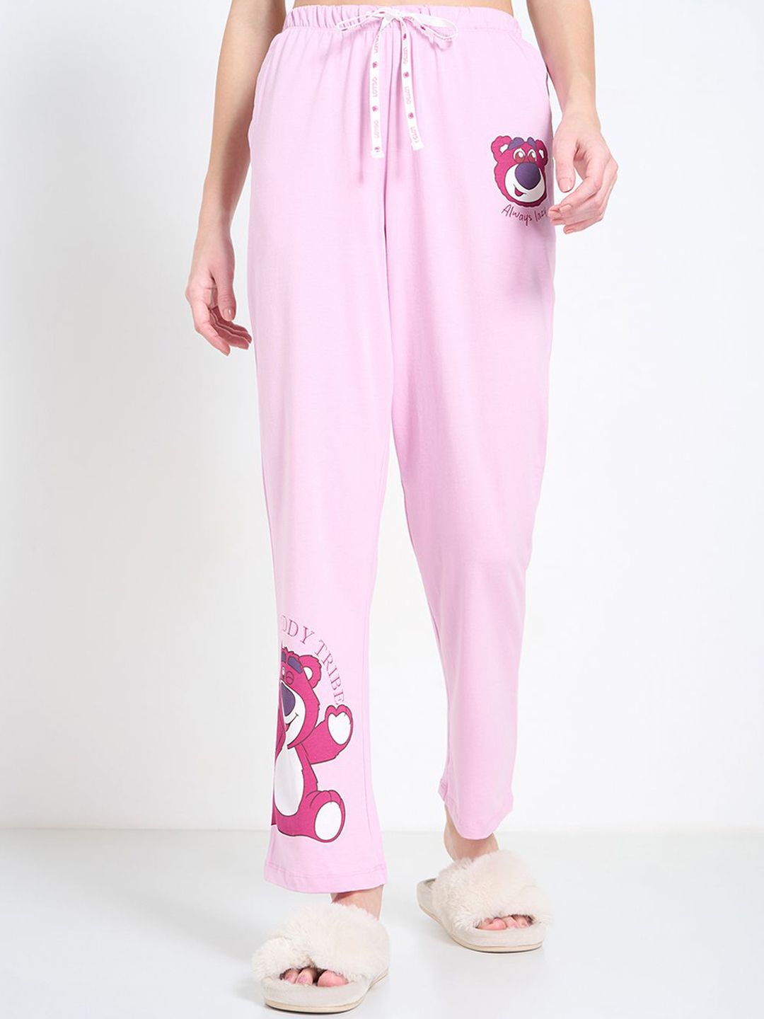 Dreamz by Pantaloons Women Printed Pure Cotton High Rise Lounge Pants-picture-14