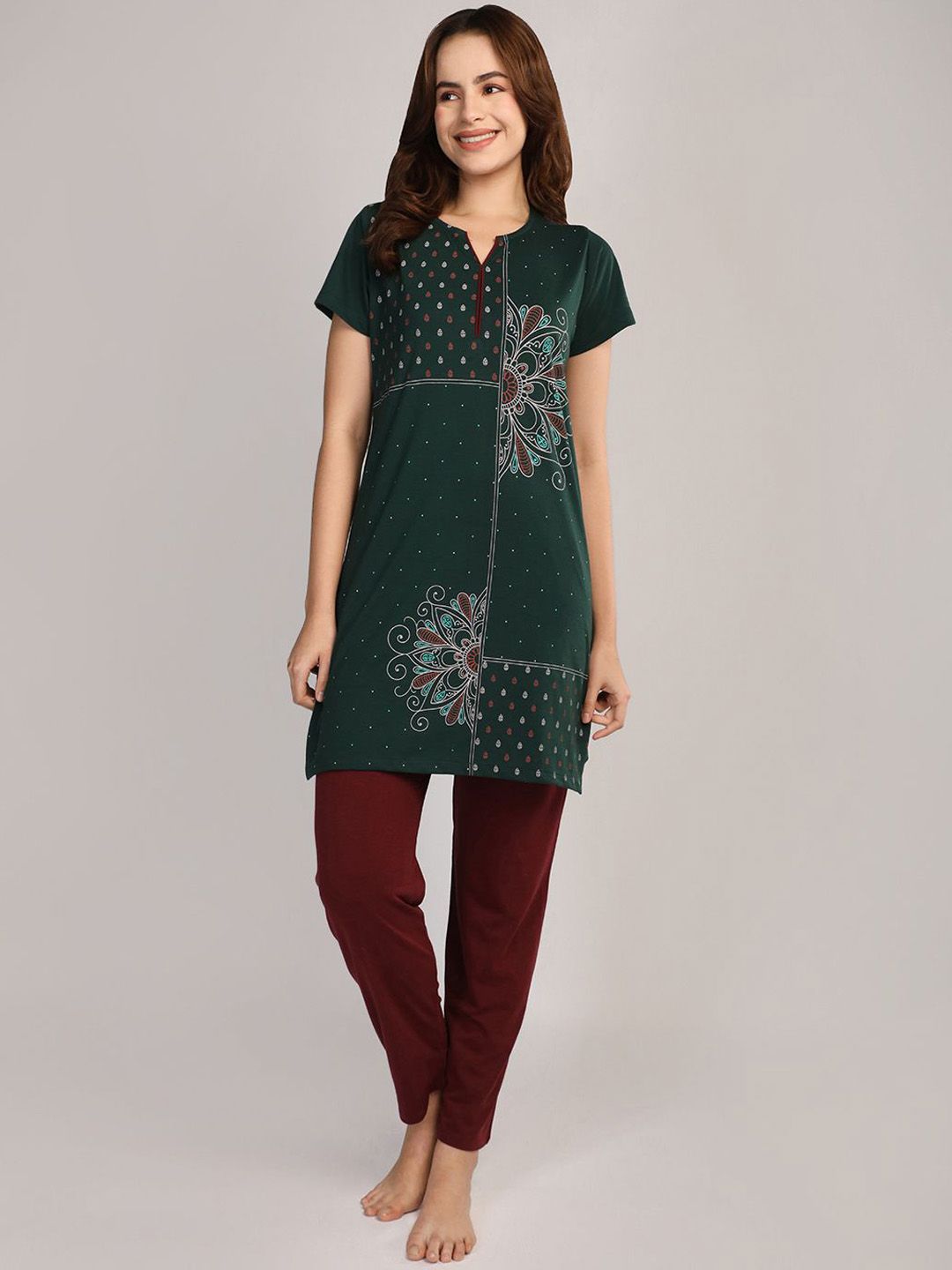 Duchess Women Floral Printed Night suit-picture-13