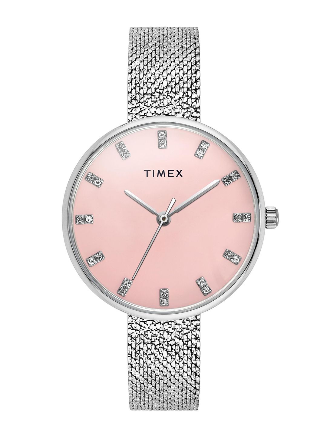Timex Women Embellished Dial & Stainless Steel Bracelet Style Straps Analogue Watch TWEL21500-image-43