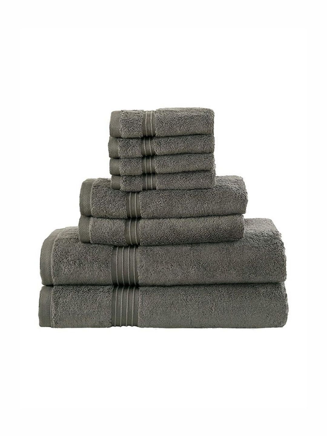 Status Grey 3 Pieces Pure Cotton 550 GSM Towel Set-image-3