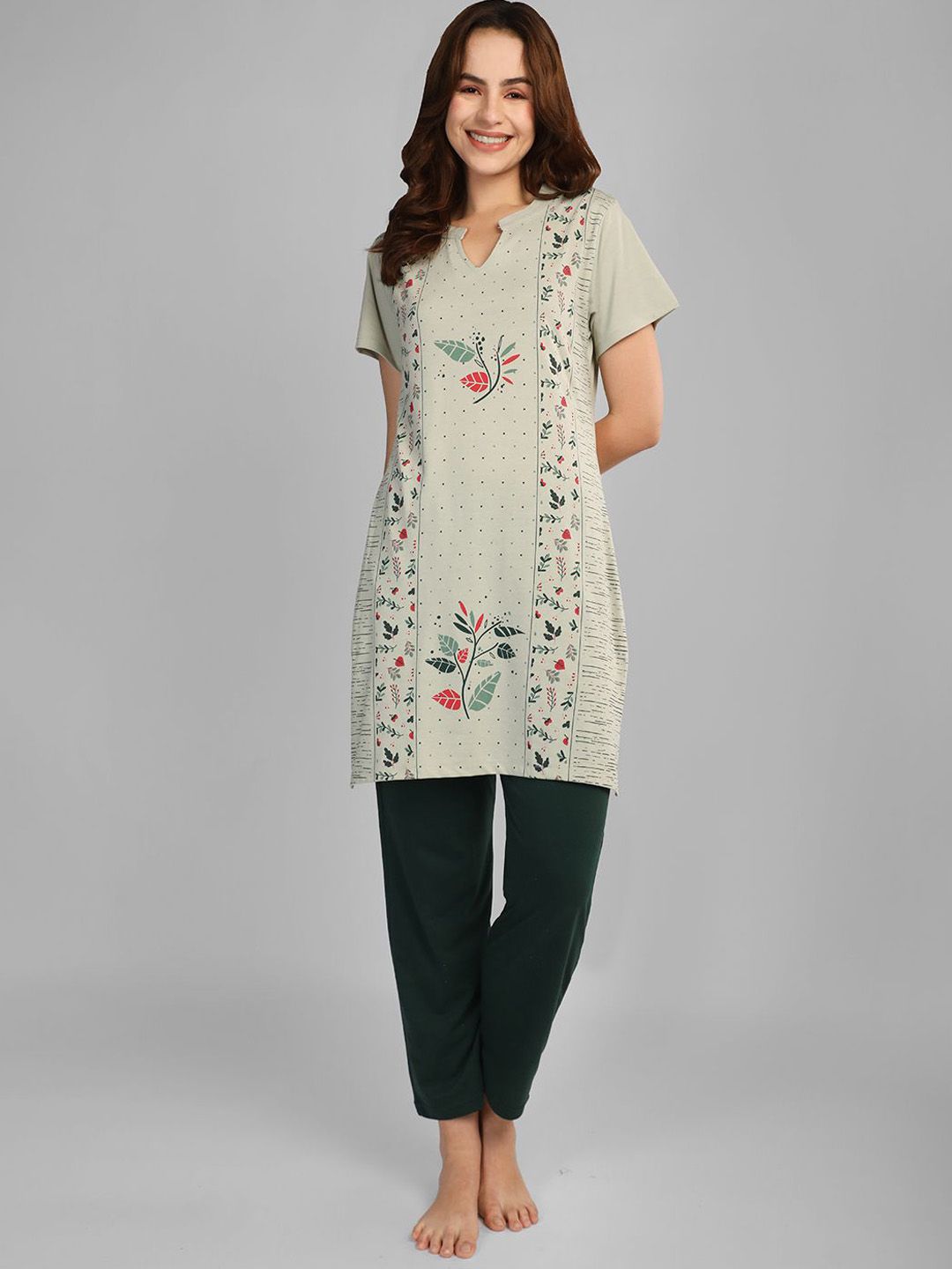 Duchess Women Ethnic Motifs Printed Night suit-picture-39