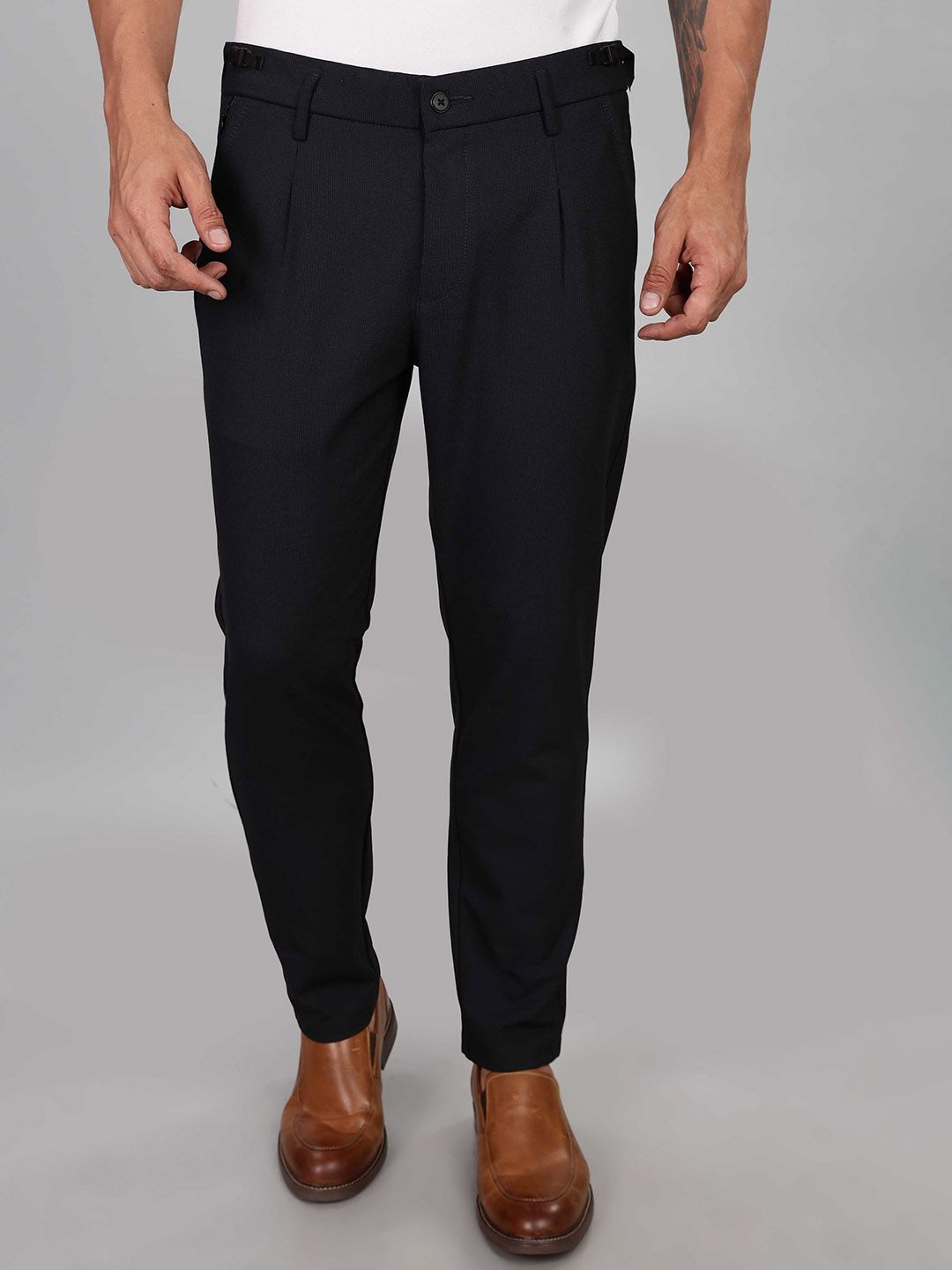 Mast & Harbour Men Loose Fit Trousers-picture-34