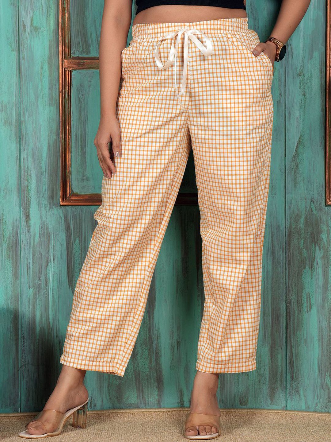 Style Shoes Women Checked Summer Lounge Pants-picture-10