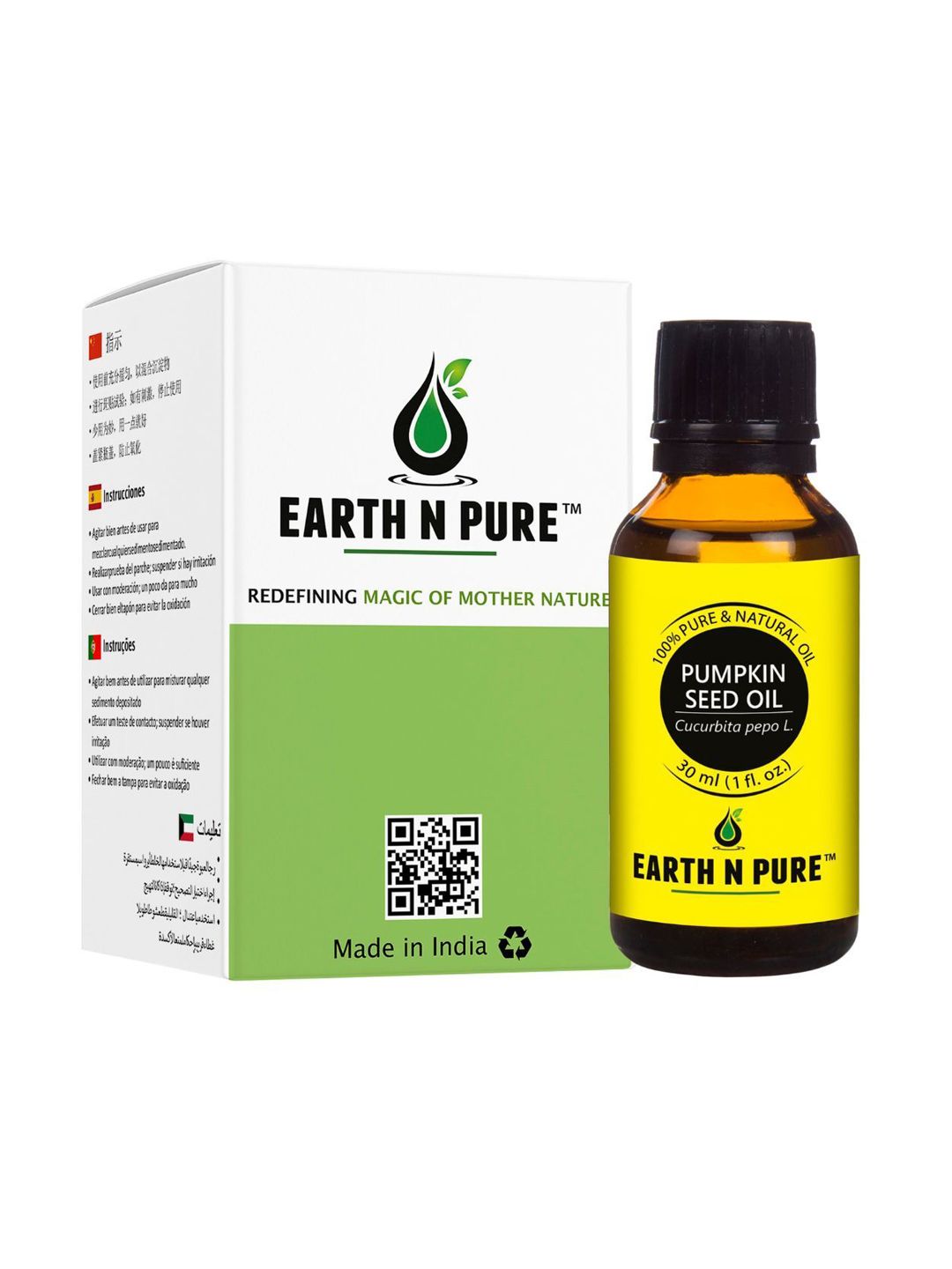 EARTH N PURE 100% Pure & Natural Moisture Skin Pumpkin Seed Oil - 30 ml-picture-22