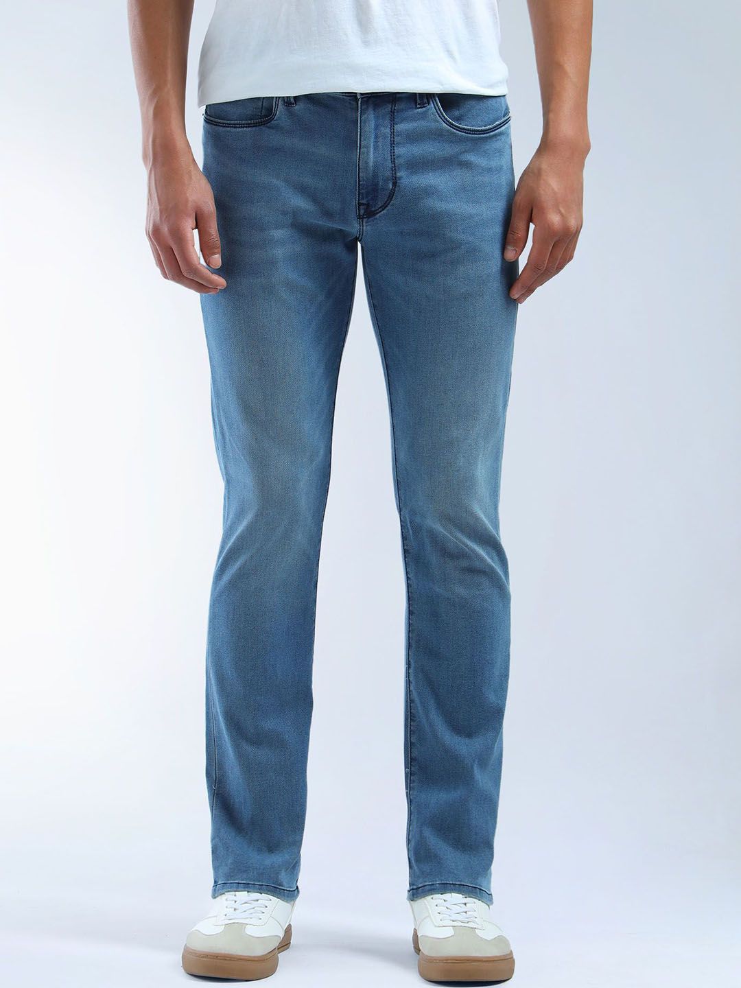 Flying Machine Men Slim Fit Light Fade Mid-Rise Stretchable Jeans-picture-21