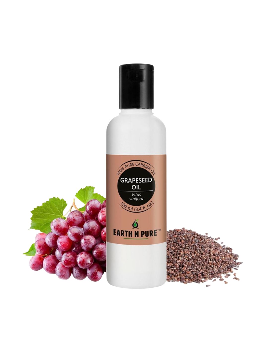 EARTH N PURE 100% Grapeseed Carrier Oil Natural & Therapeutic Grade - 100 ml-picture-26