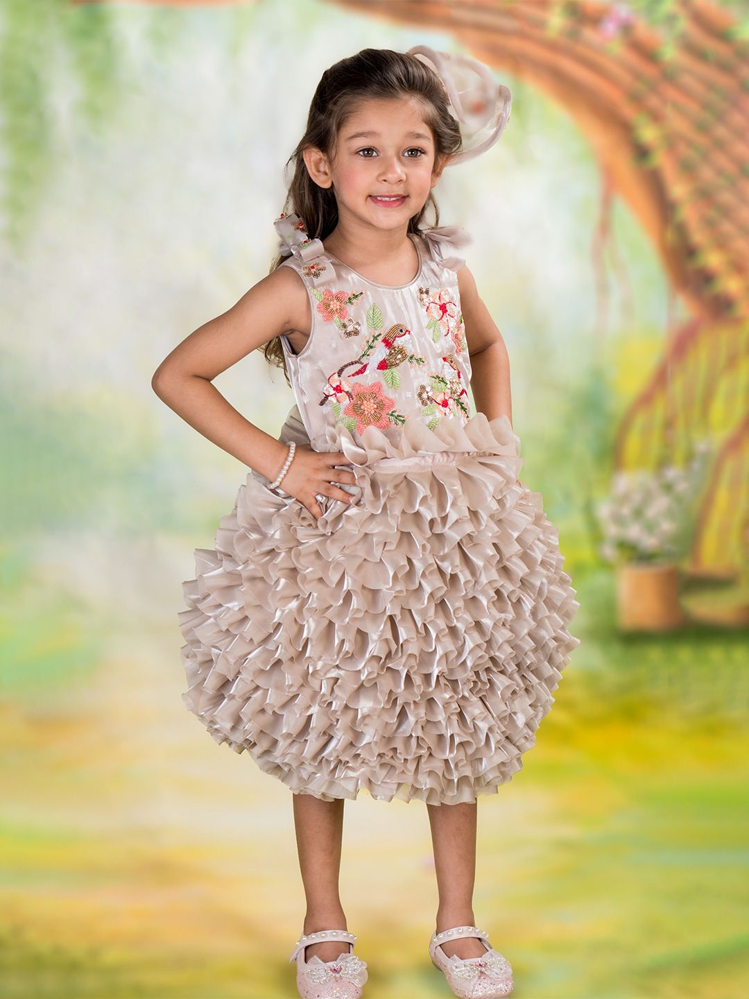 TOPLOVE Floral Chiffon Fit & Flare Dress-image-31