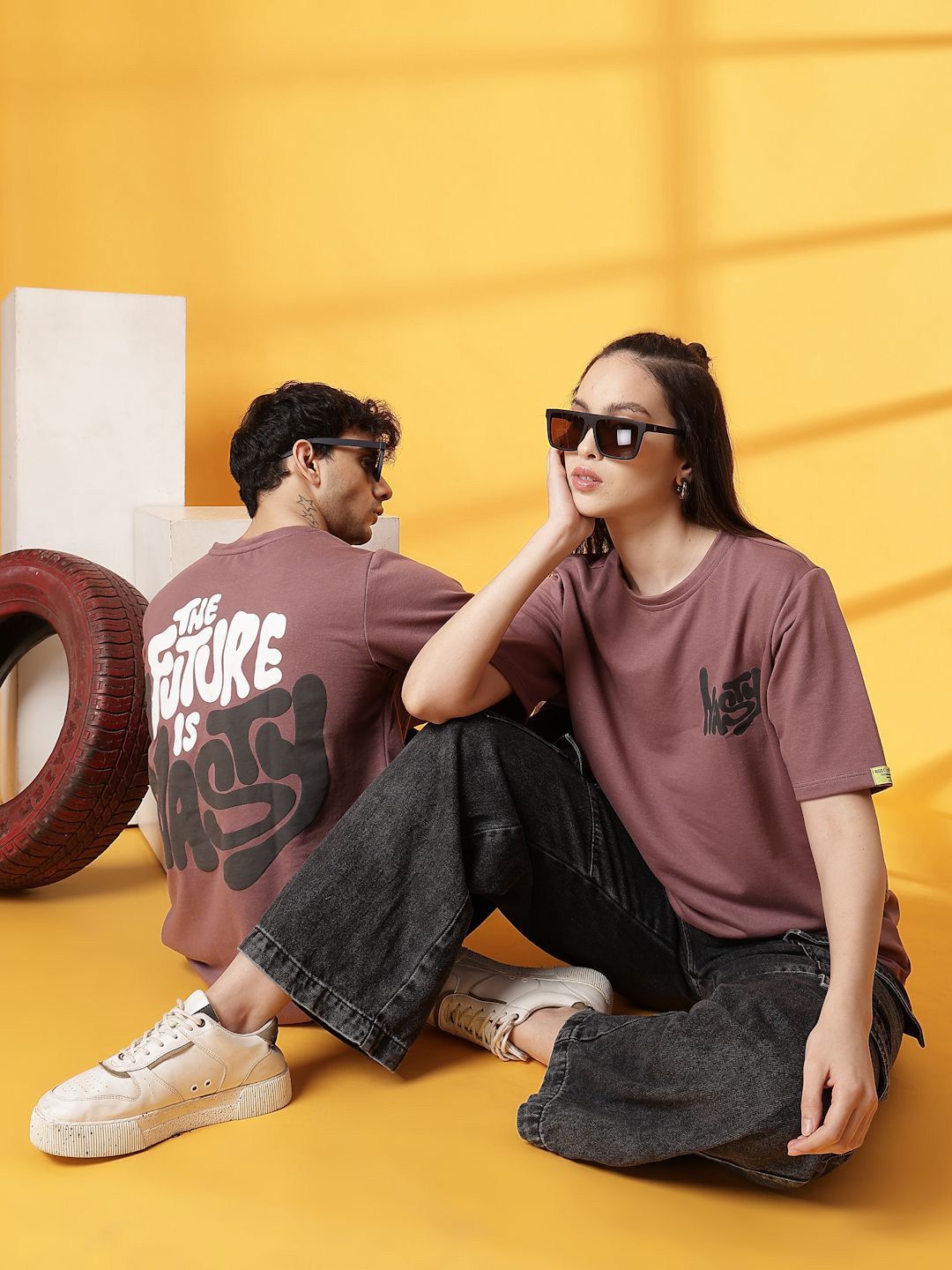 Rigo Unisex Typography Printed T-shirt-image-26