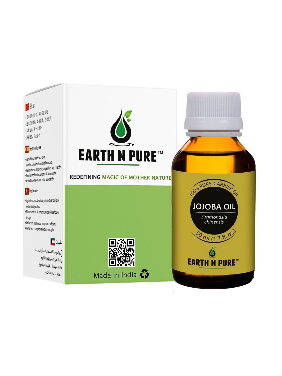 EARTH N PURE 100% Pure & Natural Nourishes Hair Carrier Jojoba Oil - 50 ml-picture-13