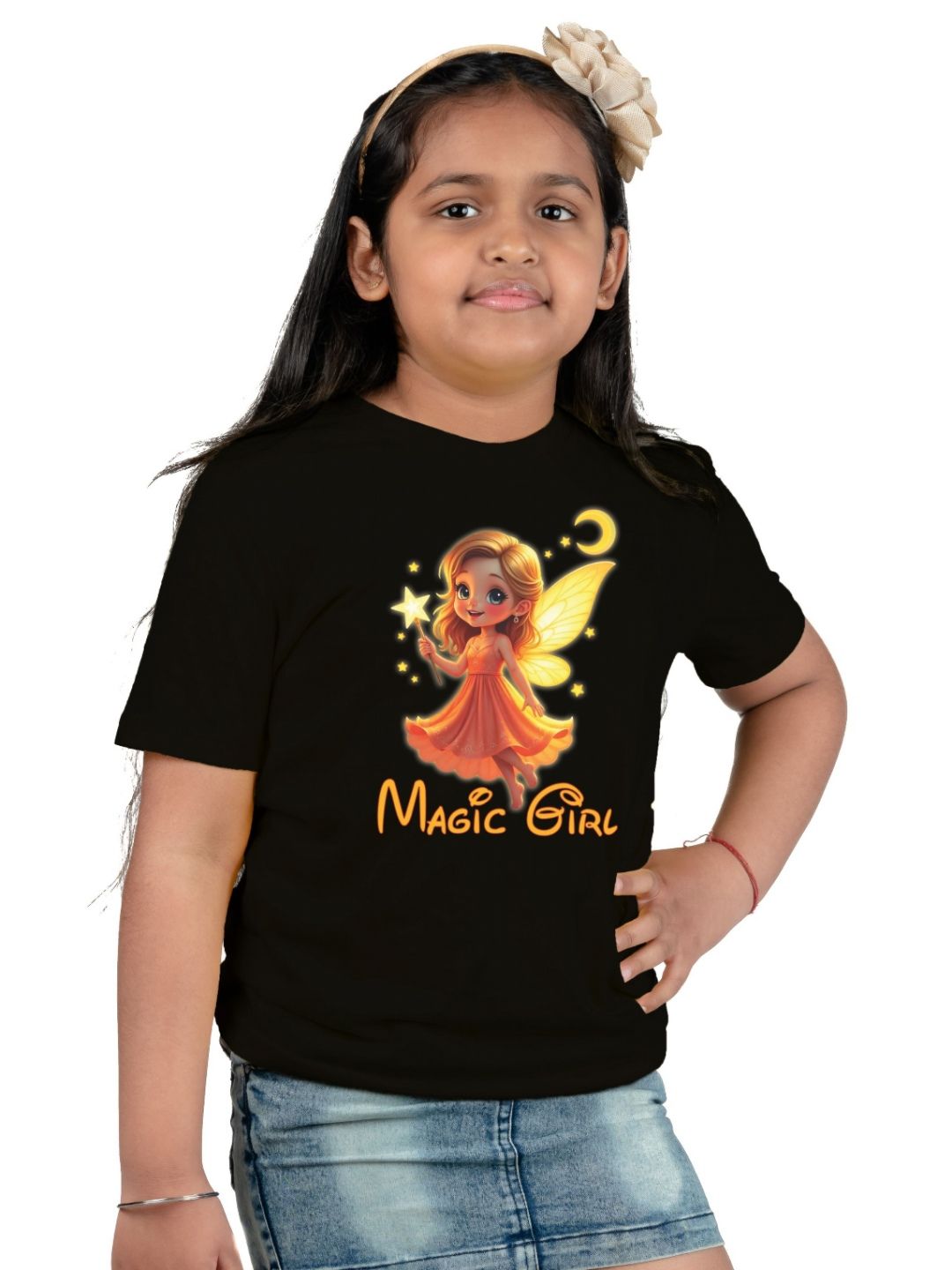 BAESD Girls Graphic Printed Round Neck Cotton T-shirt-picture-42